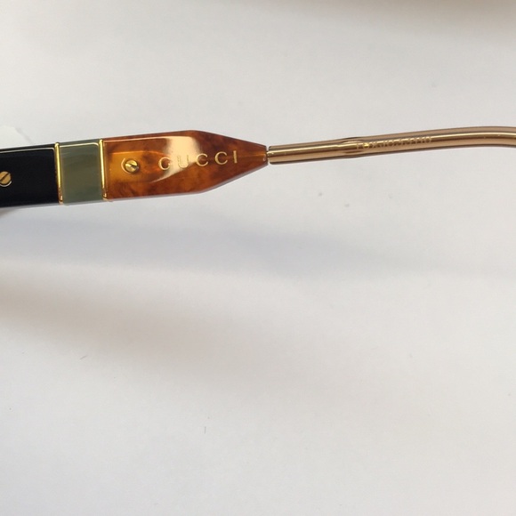 💯 - New Authentic Gucci Havana Plastic/Metal Square Sunglasses Unisex GG0603… - Picture 9 of 12